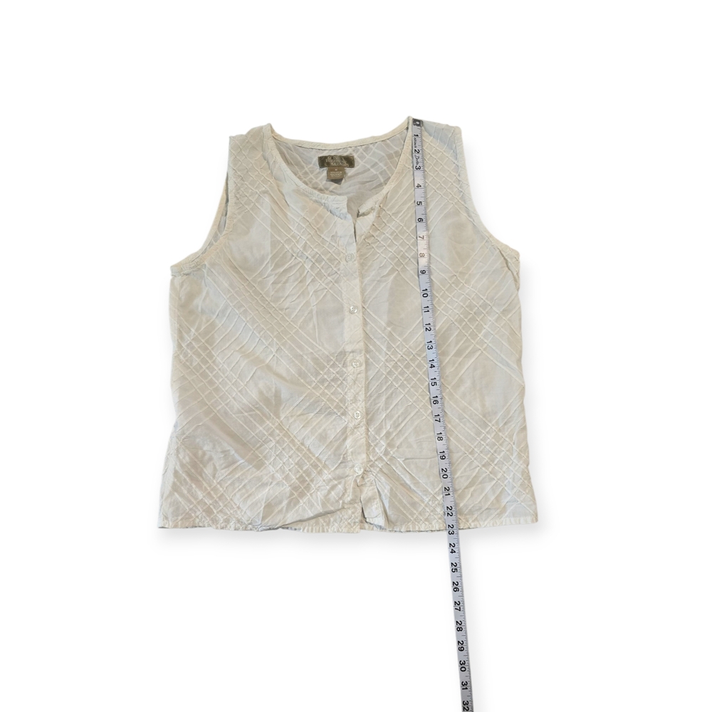 The Territory Ahead White Blouse with High Neckline 100% Cotton